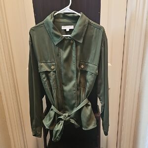 a new day Olive Utility Jacket with Belt